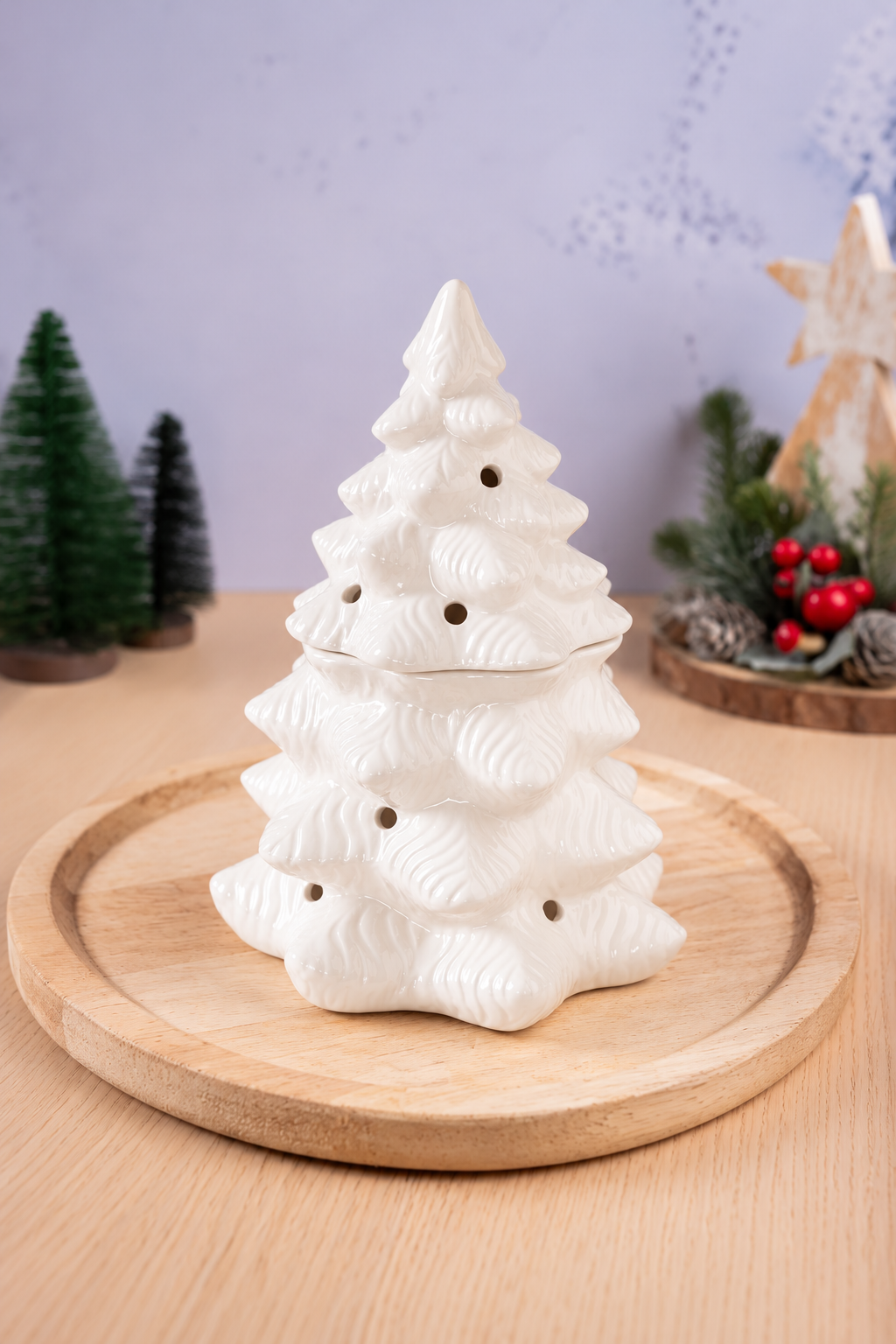 Bruciatore Albero di Natale Bianco