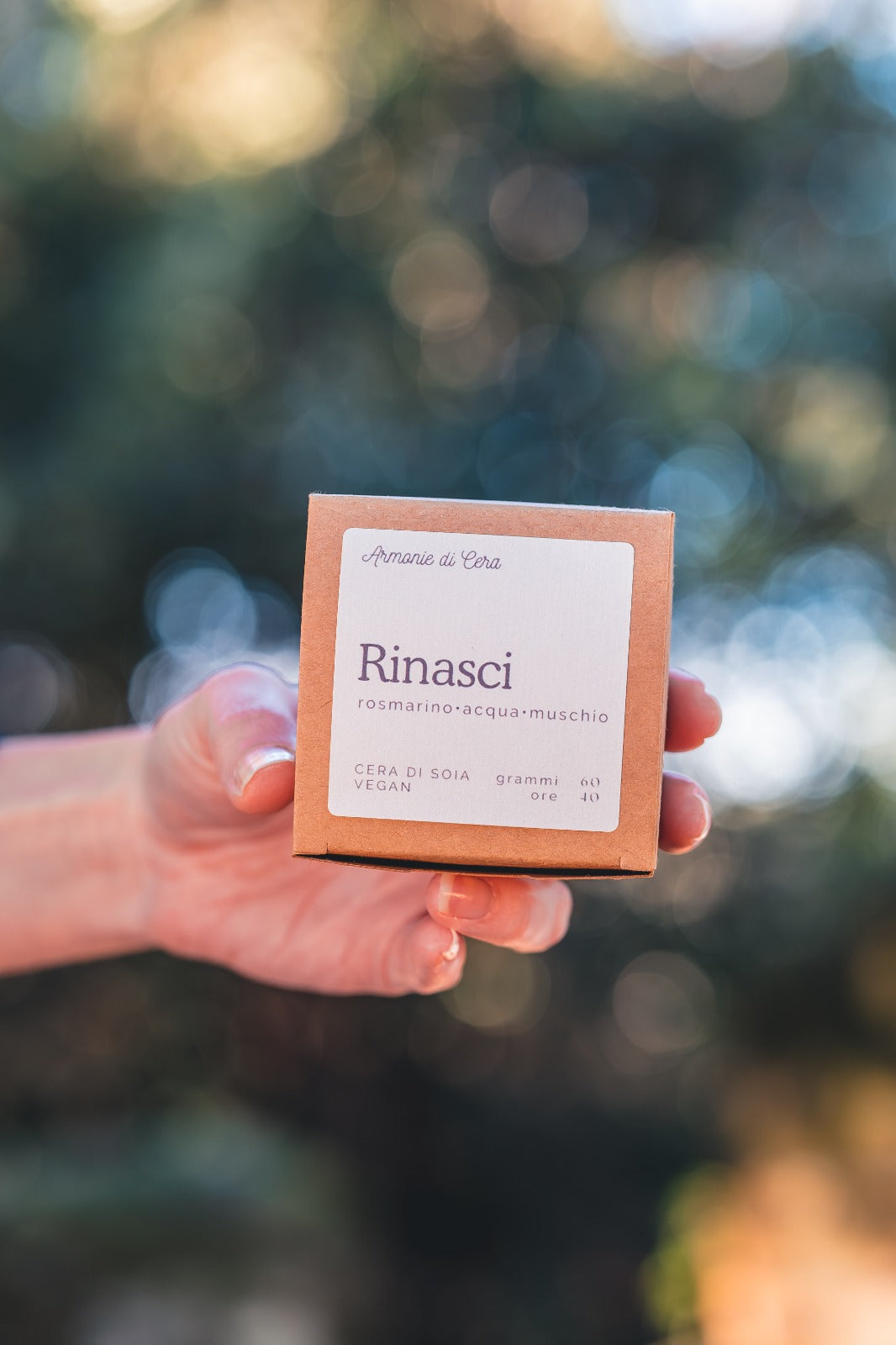 Rinasci • rosmarino, acqua, muschio