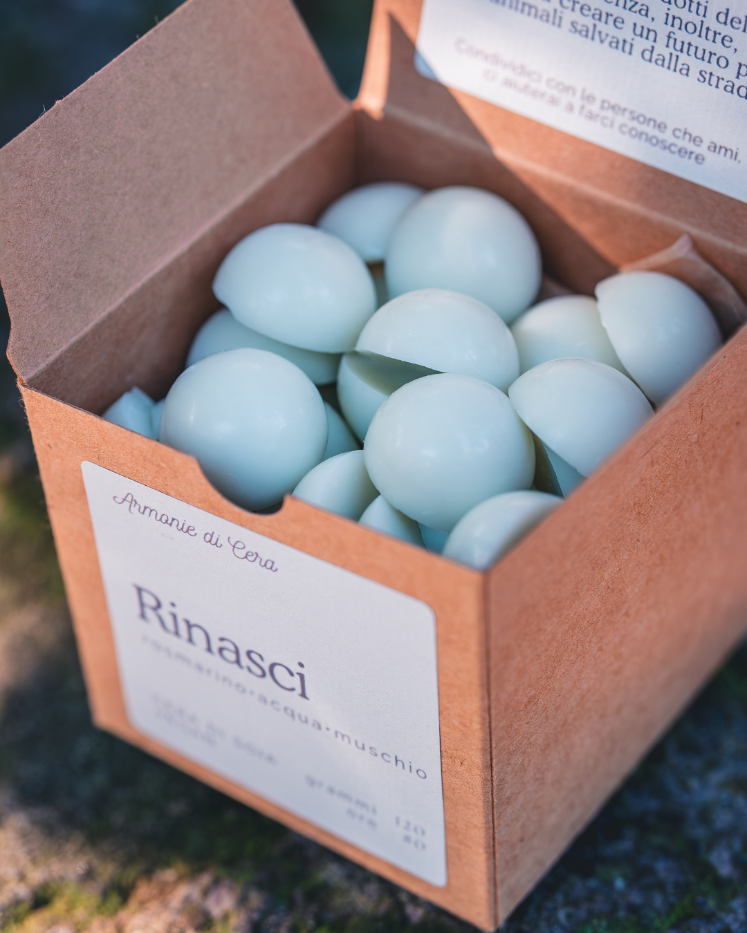 Rinasci • rosmarino, acqua, muschio