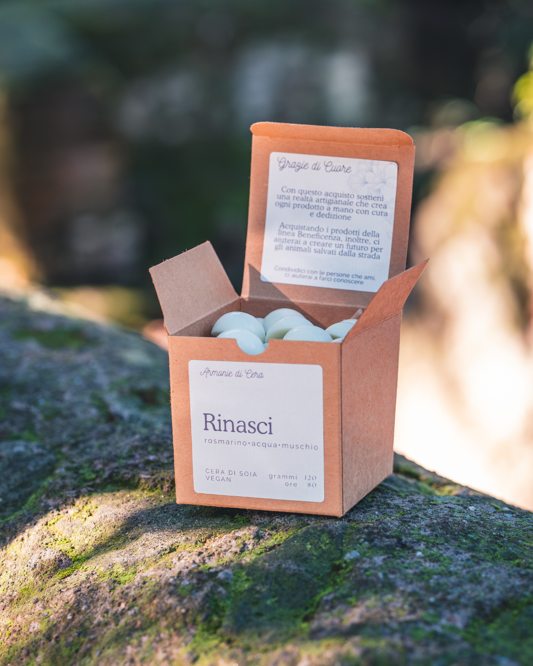 Rinasci • rosmarino, acqua, muschio