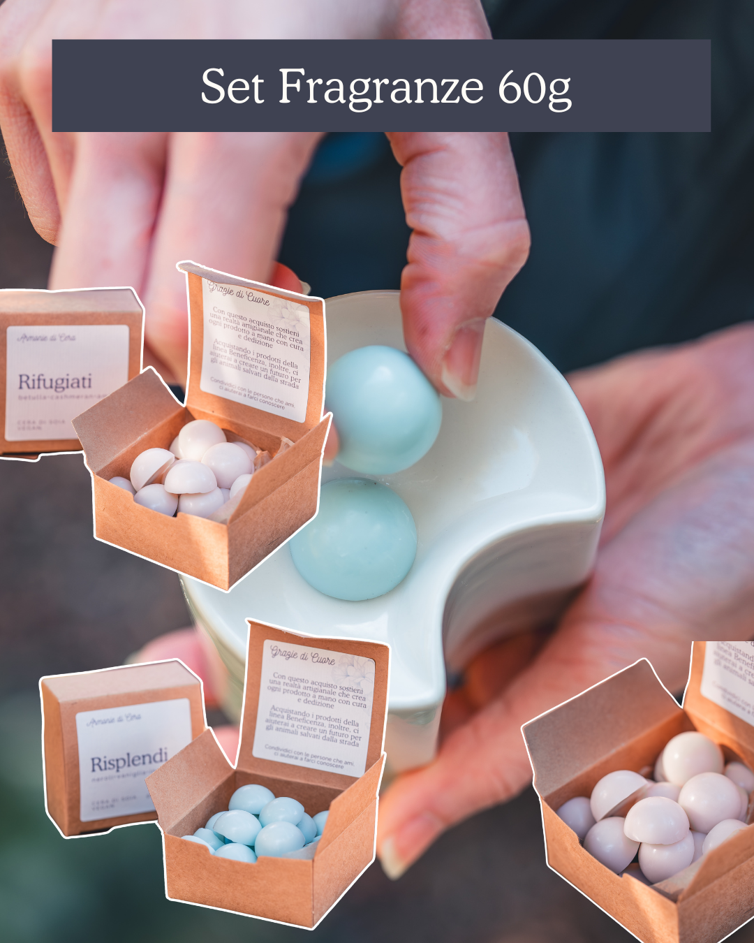 🌙  SET FRAGRANZE • 3 confezioni 60g