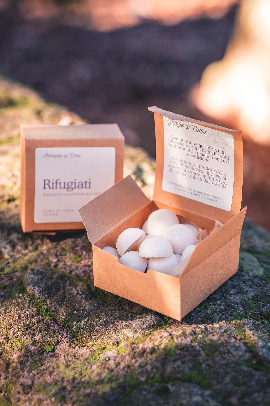 🌙  BOX SCOPERTA • 3 confezioni 30g + Bruciatore Luna Blu