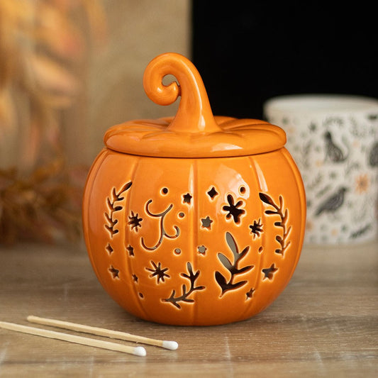 Bruciatore Zucca Arancione con decori