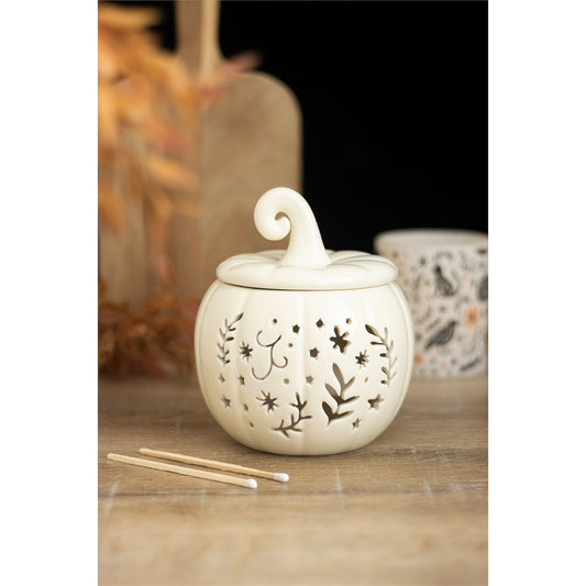 Bruciatore Zucca Bianca con decori