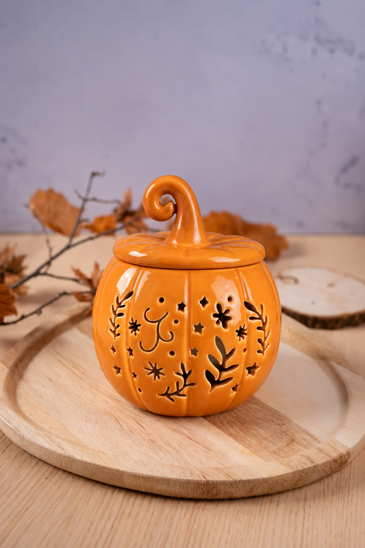 Bruciatore Zucca Arancione con decori