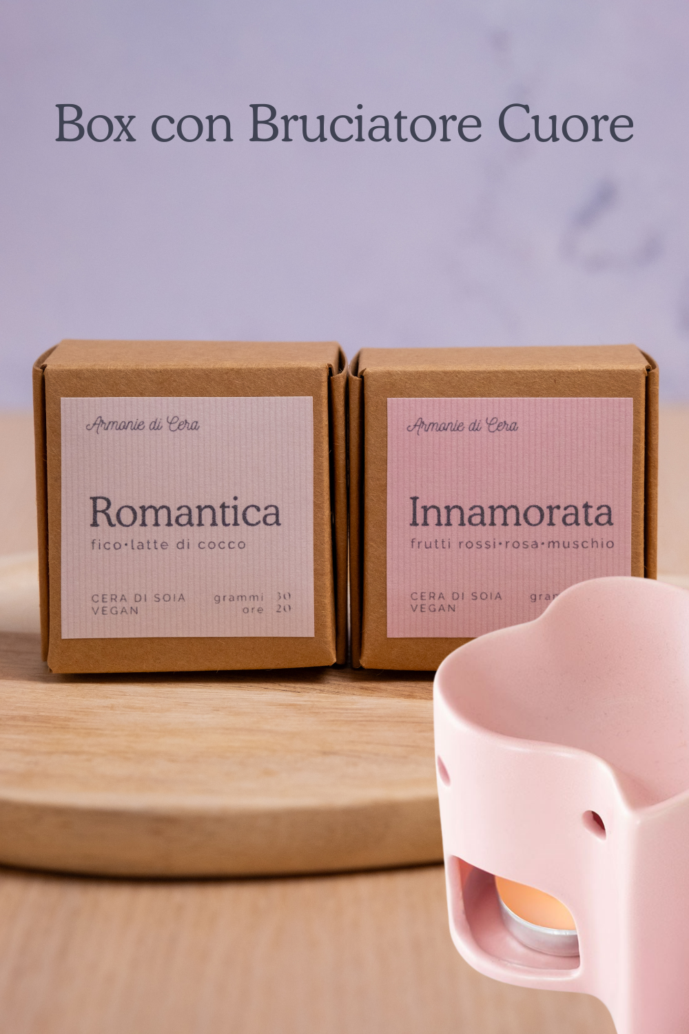 Box Cuore Rosa + cialde San Valentino