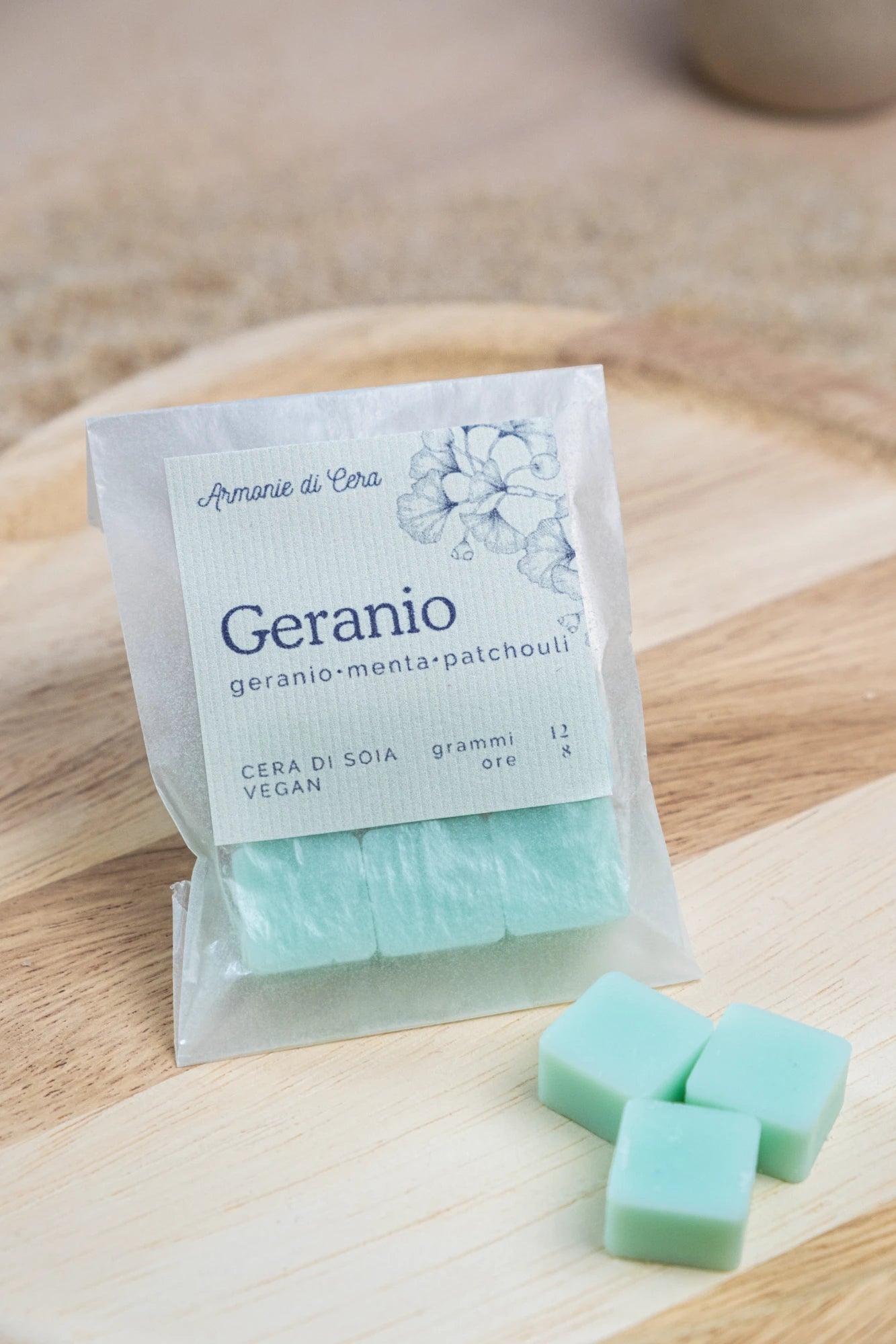 Geranio • geranio, menta e patchouli