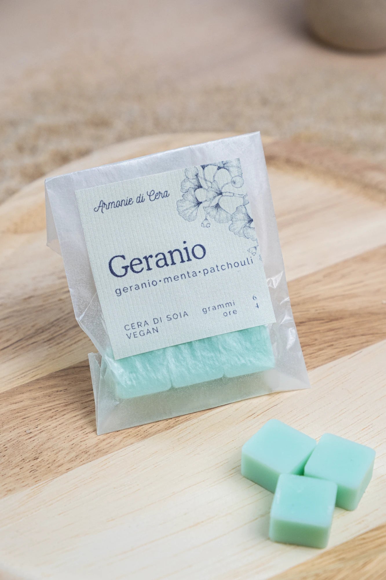 Geranio • geranio, menta e patchouli