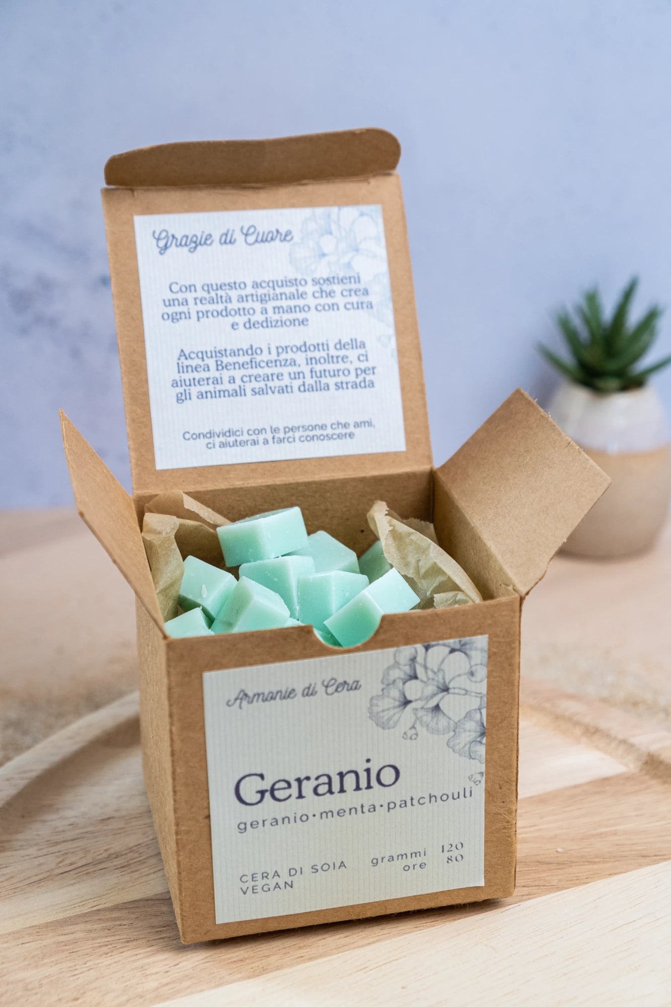 Geranio • geranio, menta e patchouli