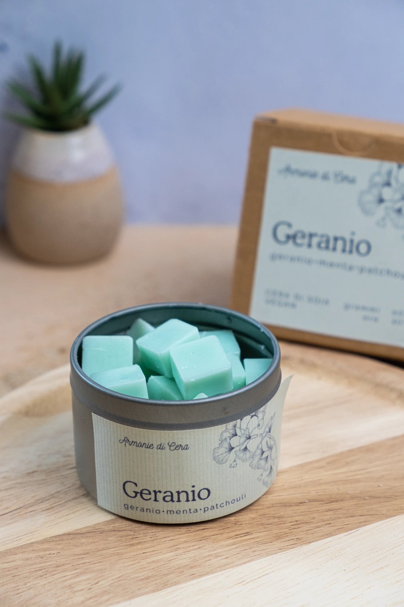 Geranio • geranio, menta e patchouli