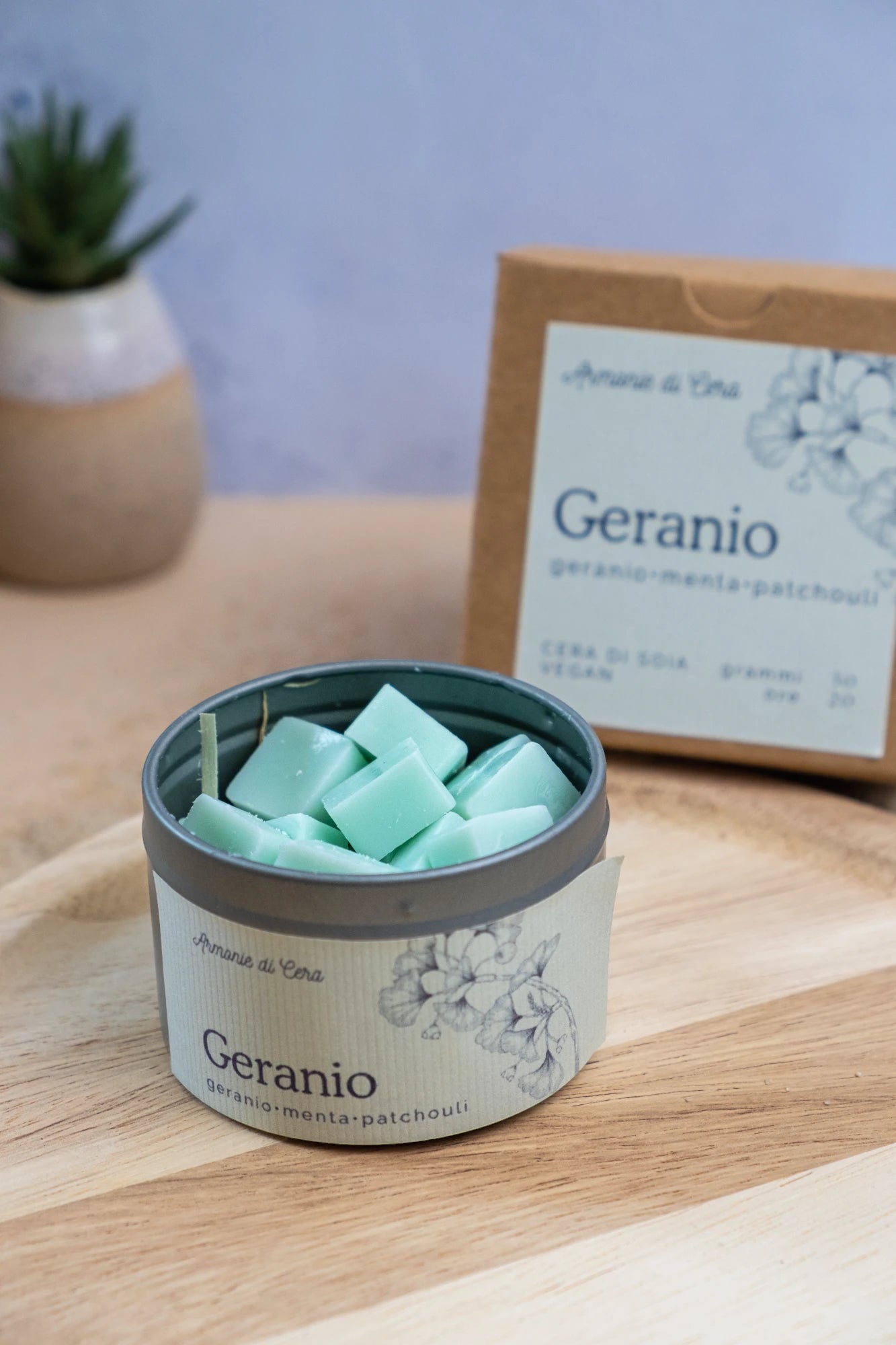 Geranio • geranio, menta e patchouli